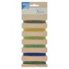 Joy! crafts Embroidery thread set - green - blue - gold 6300/0107- Metal effects 6x25mtr