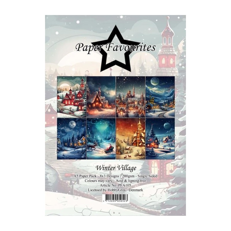 Paper Favourites Paper Pack "Winter Village" PFA105
