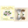 LeCrea -Pistiller Stamen 2mm, ±80 matt & 80 pearl Gold & Silver