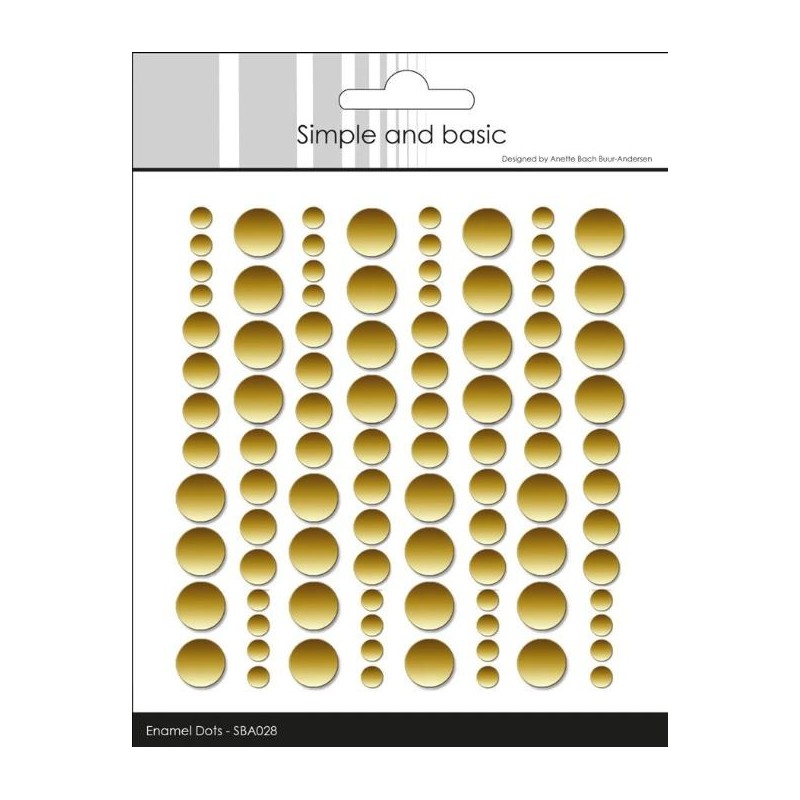 Simple and Basic Enamel Dots "Metallic Gold - Matte" SBA028