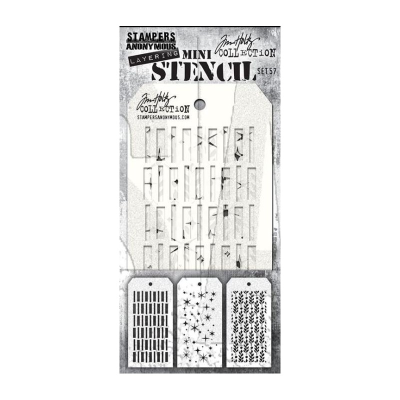 Tim Holtz Mini Stencil Set 57 TH-MST057