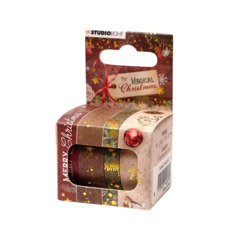 Studio Light • Magical Christmas Washi Tape 4 rolls, 5m per Roll