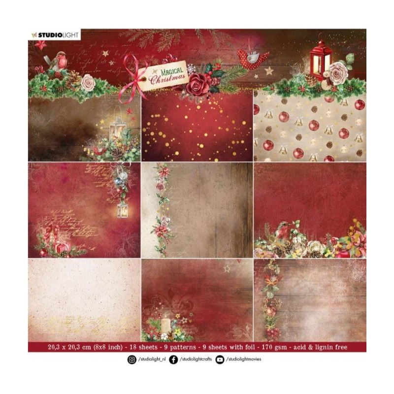 Studio Light • Magical Christmas Paper Pad Backgrounds