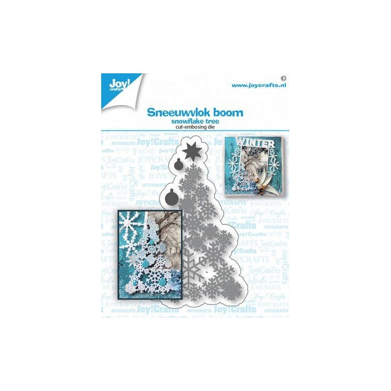 Joy! Crafts Cut-embossdie - snowflake tree 6002/1530 85x49 mm