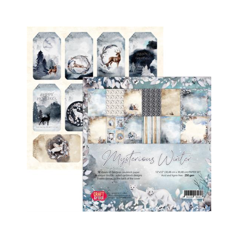Craft & You Paperpad 30,5x30,5 "Mysterious Winter" CPS-MWI30-12