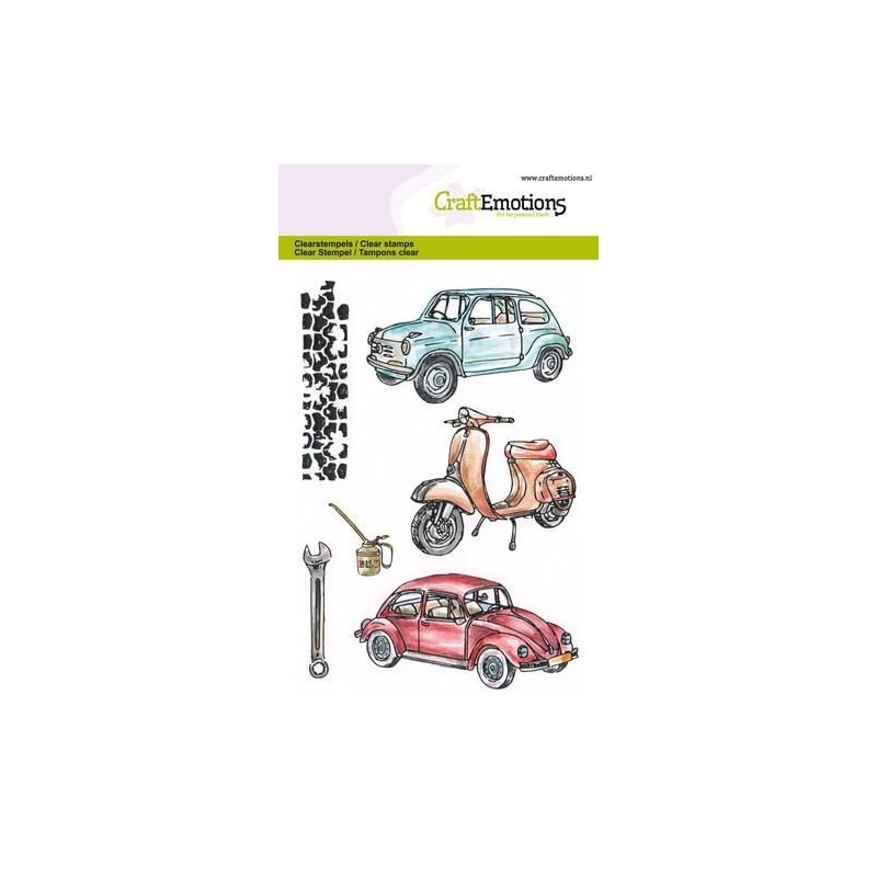 CraftEmotions clearstamps A6 - Classic Cars 2