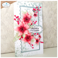 Elizabeth Craft florals 24 poinsettia