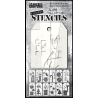 SA / Tim Holtz Stencils "Elements - Festive art" TH-EST005