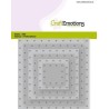 CraftEmotions Die - squares vintage - rivets Card 11x9cm - 2,8-9,1cm