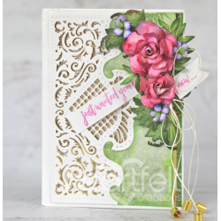 Heartfelt Fancy Flourish Border Die  HCD2-7403