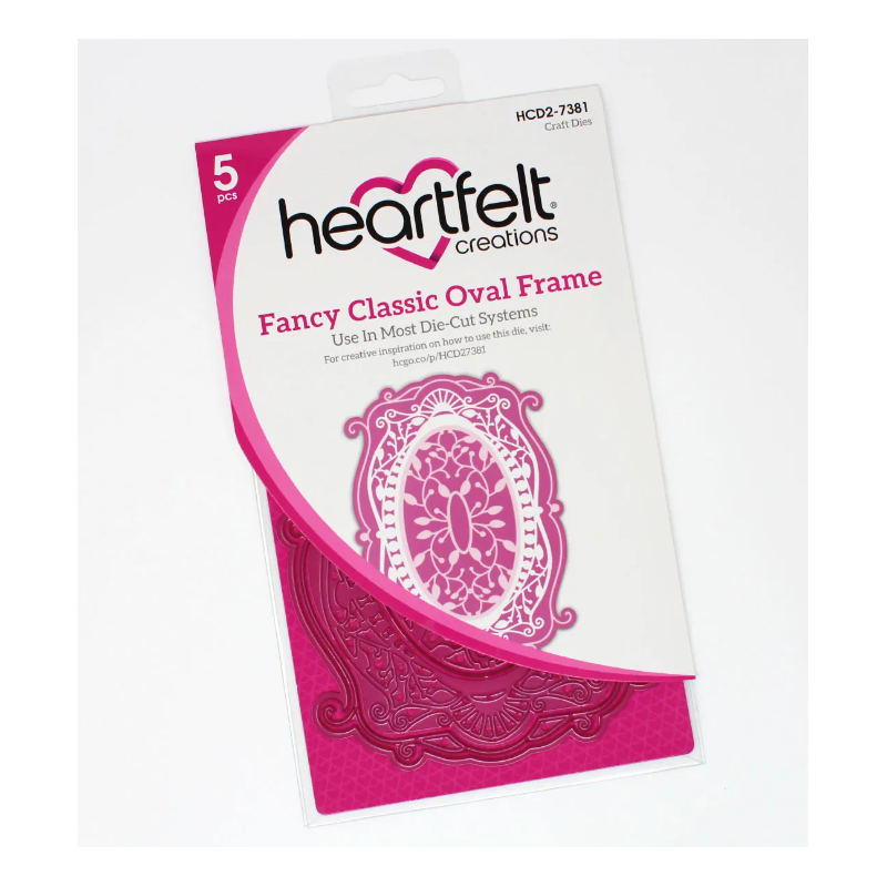 Heartfelt Fancy Classic Oval Frame Die  HCD2-7381