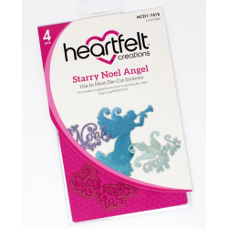 Heartfelt Starry Noel Angel Cling Stamp + Die  HCPC-3997 HCD1-7415