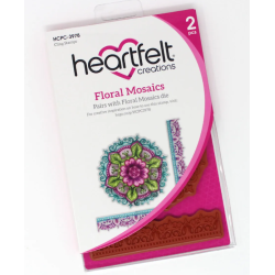 Heartfelt Floral Mosaics Die + stämpel  HCD1-7389  HCPC-3978