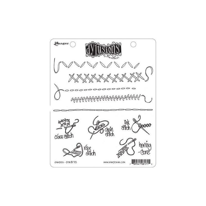 Ranger Dylusions Cling Stamp Set Sampler DYR81715 Dyan Reaveley