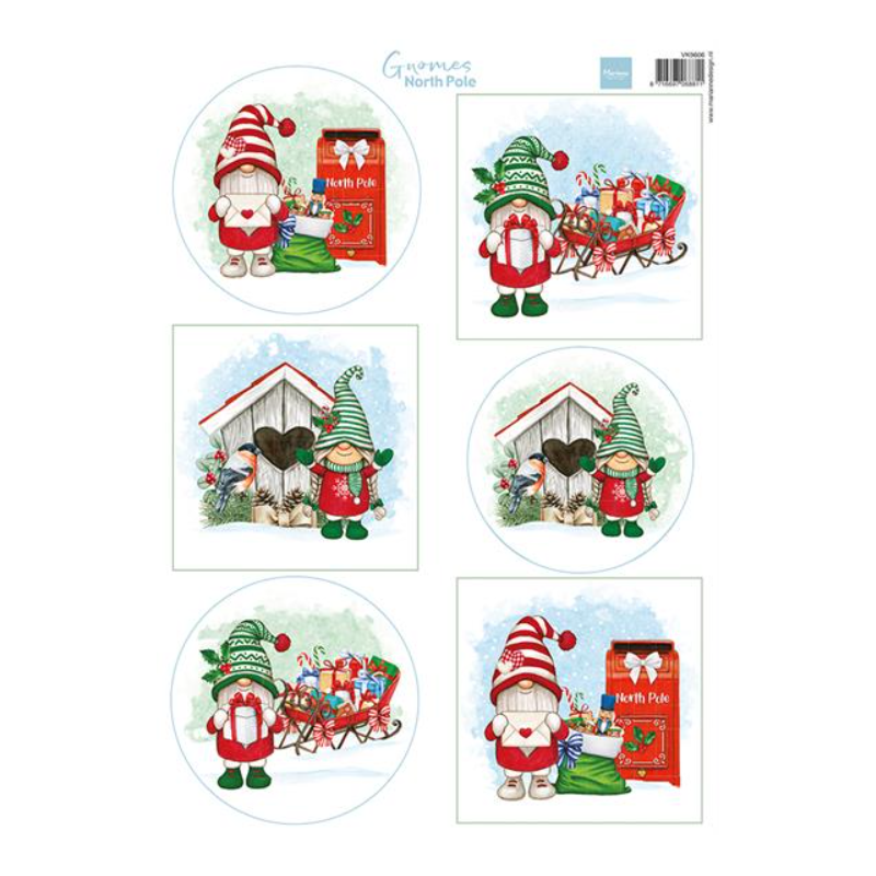 Marianne Design A4 Sheets "Gnomes - North Pole" VK9606