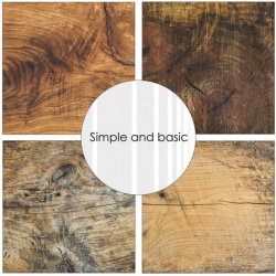 Simple and Basic Design Papers 12x12 "Wood, wood, wood" SBP725