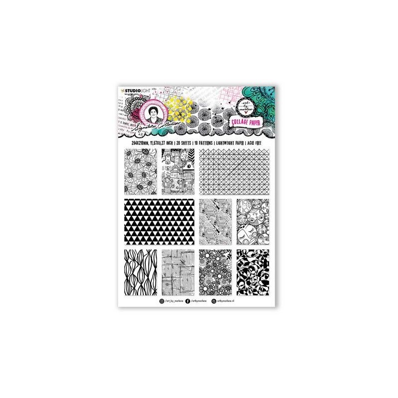 Studio Light Collage Paper Signature Collection nr.01 ABM-SI-CP01 210x294mm