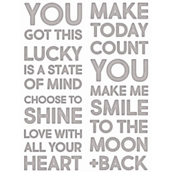 Sizzix Thinlits Die Set 7PK Bold Text 2 by Tim Holtz