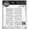 Sizzix • Thinlits Die Set 7PK Bold Text 1 by Tim Holtz
