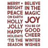 Sizzix • Thinlits Die Set Bold Text Christmas 9 pieces