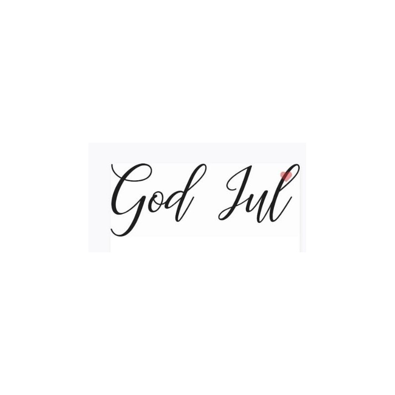 Lazer Design Stämpel  God Jul 50x19mm