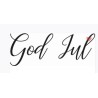 Lazer Design Stämpel  God Jul 50x19mm