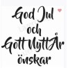 Lazer Design  Stämpel   God Jul och.....50x49mm LDS-24167