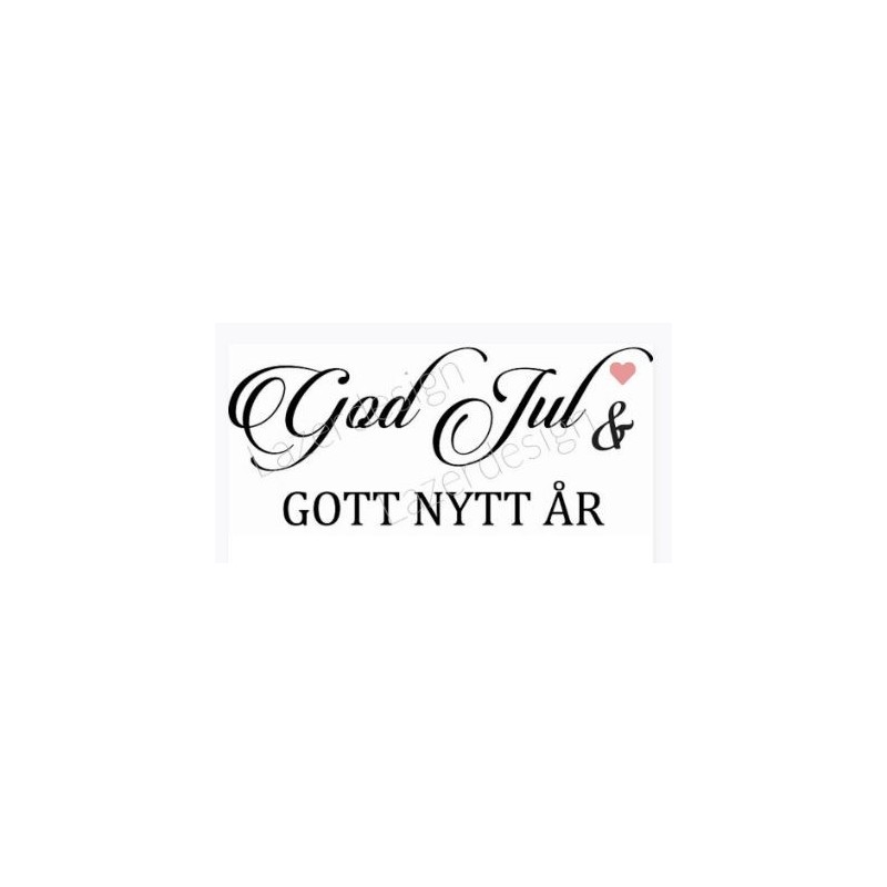 Lazer Design  Stämpel   God Jul och.....50x49mm LDS-24159