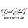Lazer Design  Stämpel   God Jul och.....50x49mm LDS-24159