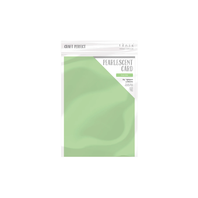 Tonic A4 Pearlescent 5 sh card - Fresh mint