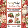 Scrapboys POP UP Paperpad elements - Christmas Day CHDA-11 250gr 15,2x15,2cm