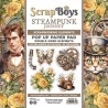 Scrapboys POP UP Paperpad elements - Steampunk Journey STJO-11 250gr 15,2x15,2cm