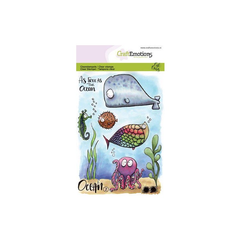 CraftEmotions clearstamps A6 - Ocean 2 Carla Creaties
