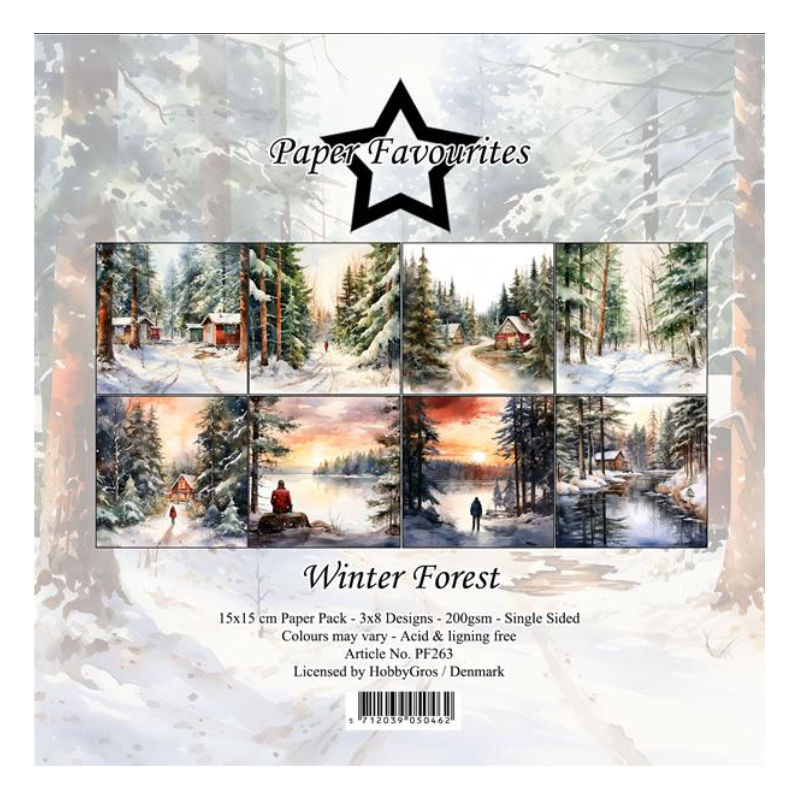 Paper Favourites 6X6 Paper Pack "Winter Forest" PF263