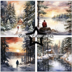 Paper Favourites 6X6 Paper Pack "Winter Forest" PF263