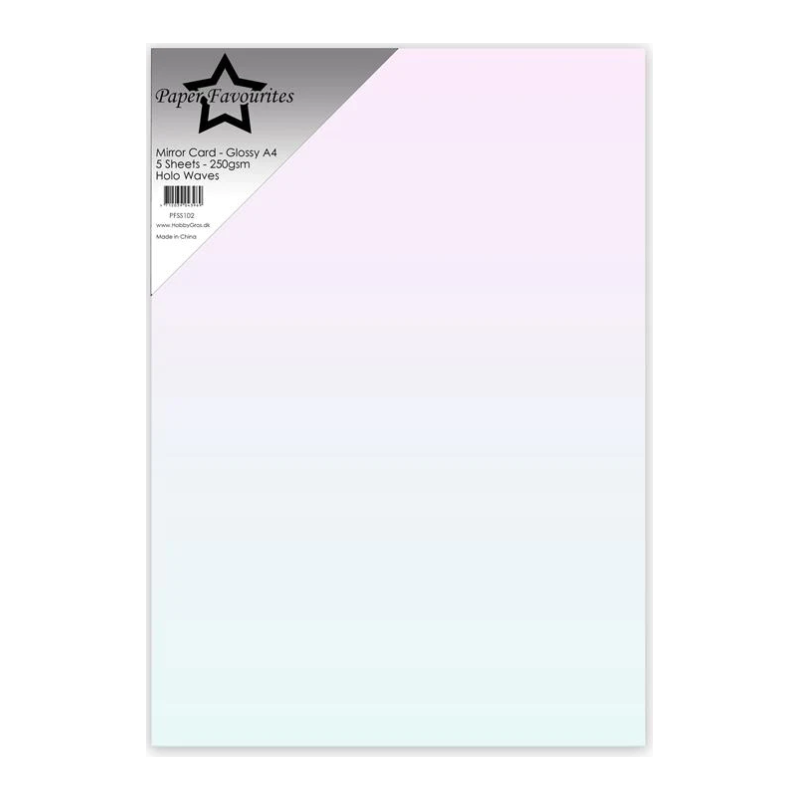 Paper Favourites Mirror Card Glossy "Holo Waves" PFSS102