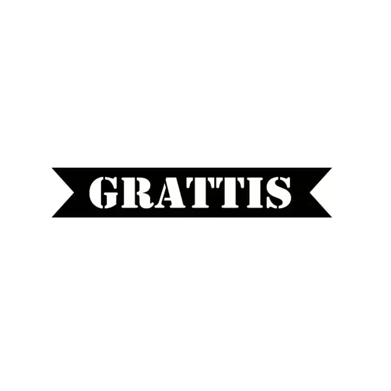 Reprint Dies Grattistag  med bakrund 98x17 mm