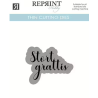 Reprint Dies Stort Grattis med bakgrund - 50 mm  RD054