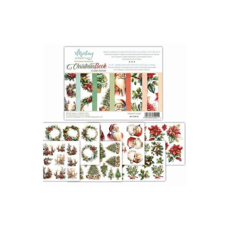 Mintay 6 x 8 Book - elements for precise cutting - Christmas MT-CHR-01