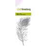 CraftEmotions Die - peacock feather