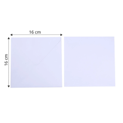 Florence • Kuvert  Envelopes 120g 16x16cm White 25 st