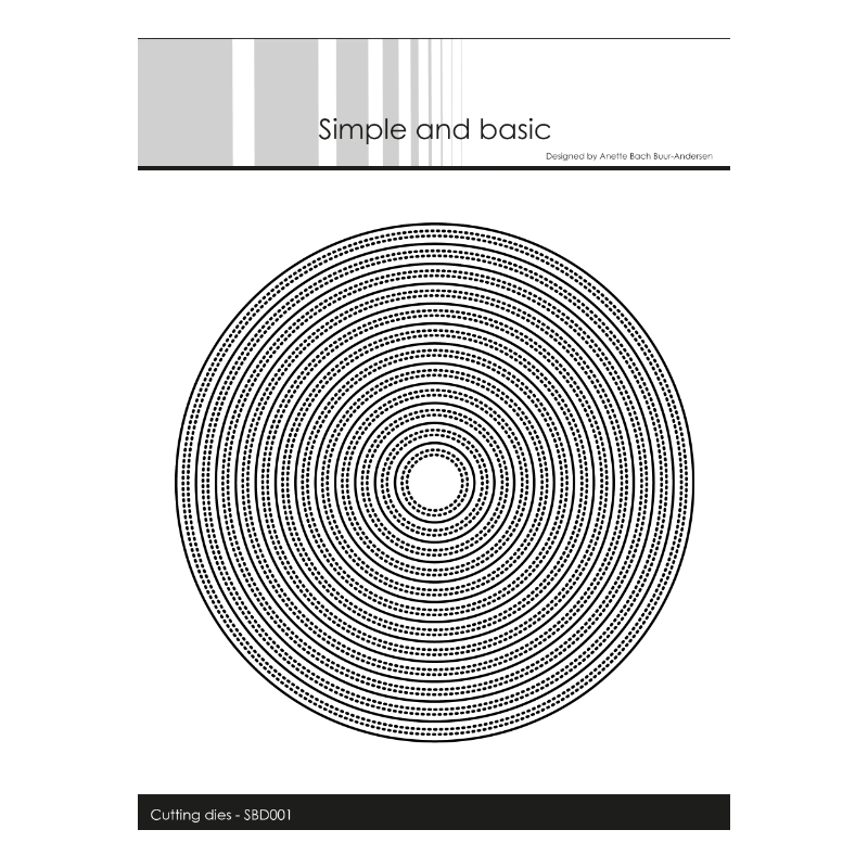 Simple and Basic die "Double Pierced Round" SBD001