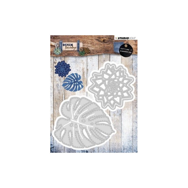 Studio Light Embossing Die 106x113mm, Denim Saturdays nr 134