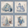 Papper Scrapbooking Reprint - Frozen Collection Cards - 12x12 (30,5 x 30,5 cm)