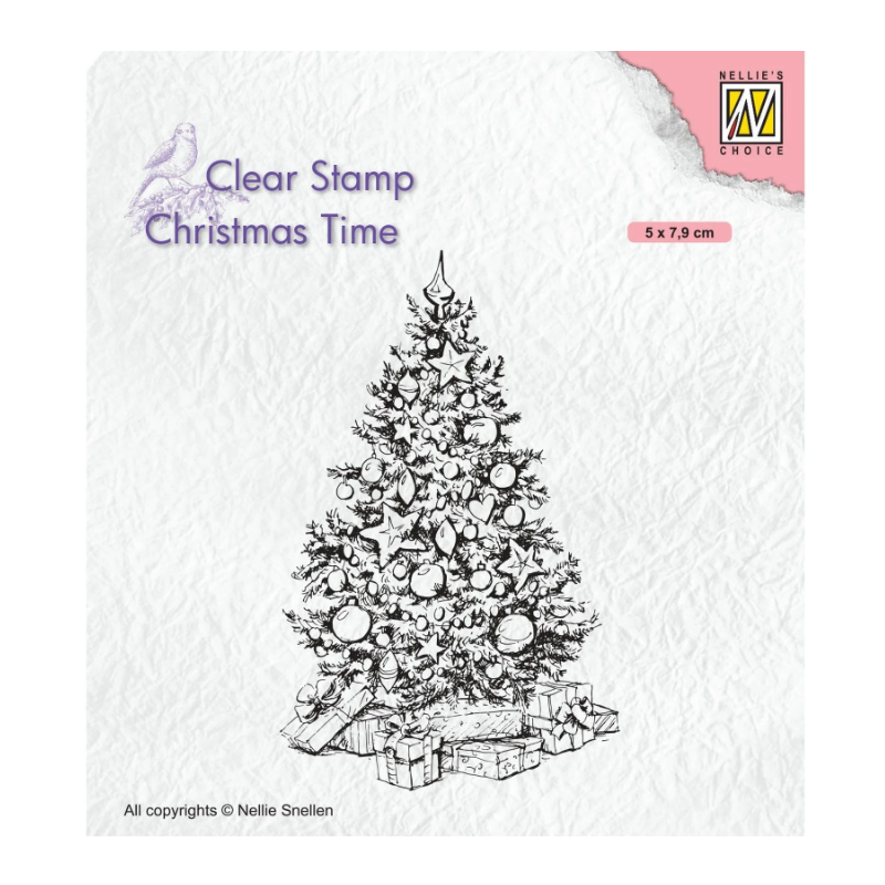 Nellie's Choice • Christmas Time Clear Stamps Christmas Tree (50x79cm)