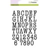 CraftEmotions A5 Clearstamps - Typewriter Uppercase Alphabet