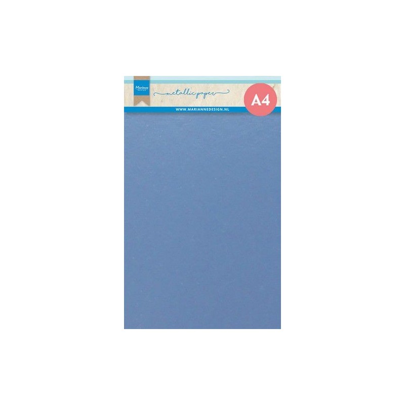 Marianne D  Metallic paper 5sh - Light Blue CA3176 A4