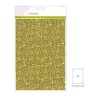 CraftEmotions glitter paper 120g, 5 Sh gold +/- 29x21cm