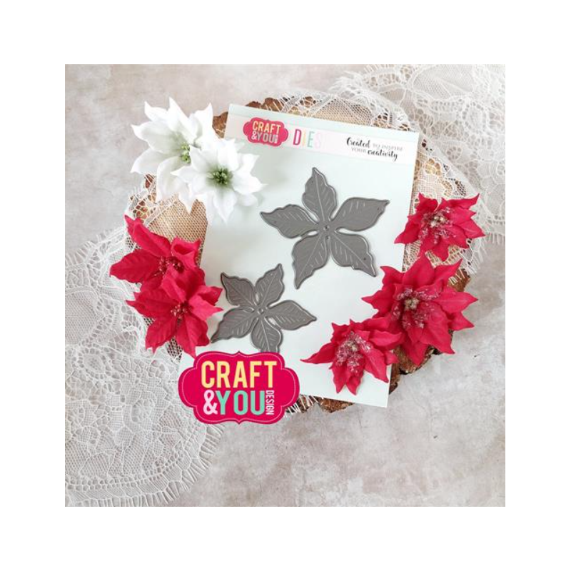Craft&You Dies "Magda's Poinsettia" CW261