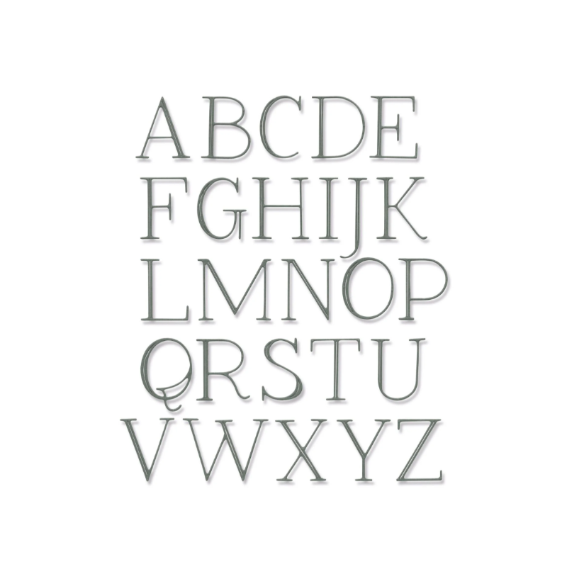 Sizzix • Thinlits Die Elegant Capitals